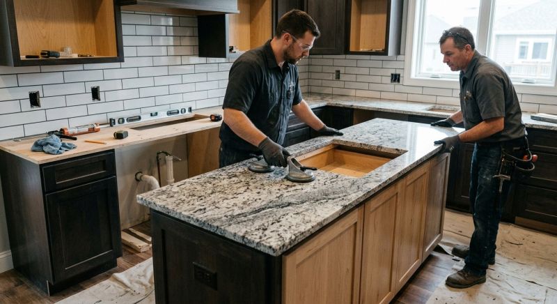 Granite Slab Installation in Sacramento, CA